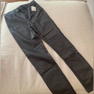 BDG Vegan Faux Leather Straight Leg Pants, Cocoa Brown, NWT